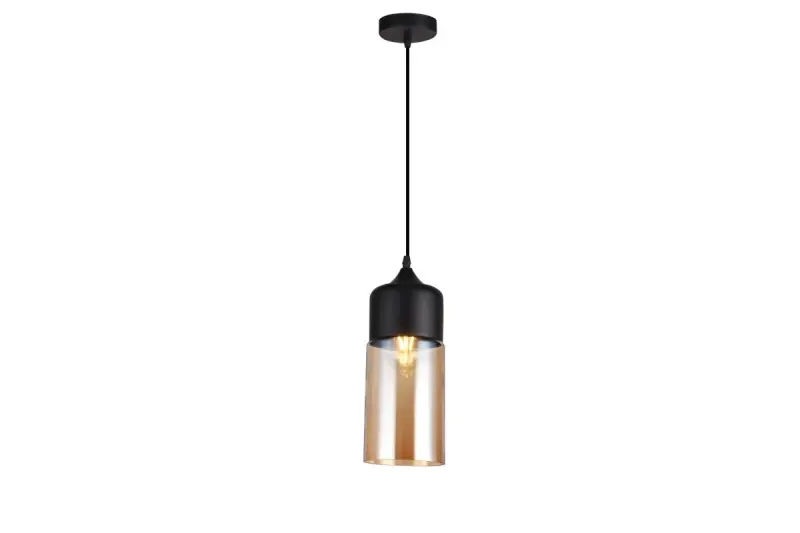 Decorațiunea Lender este o lampă suspendată modernă din metal și sticlă, cu o lățime de 130 mm. Preț: 9300 lei.