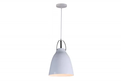 Lustra suspendata conica metalica Decor Orient, culoare alba, 4451.