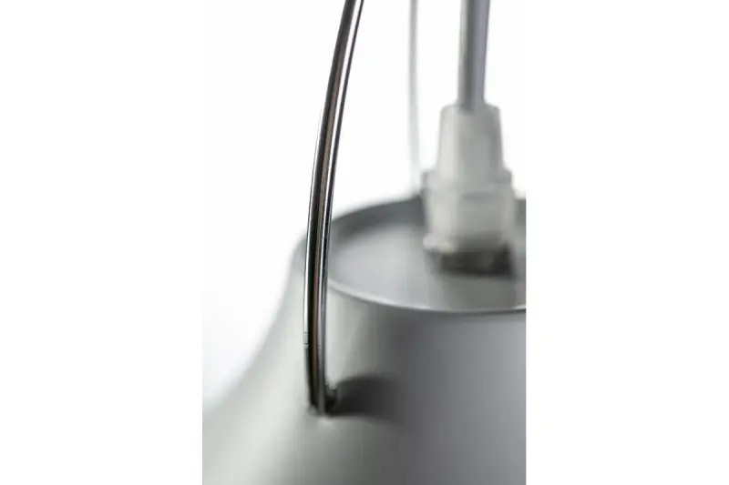 Lustra suspendata conica metalica Decor Orient, culoare alba, 4451.