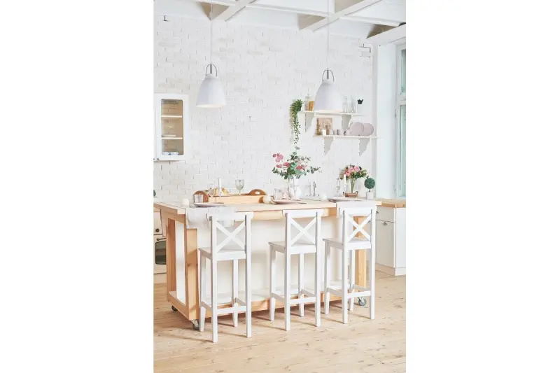 Lustra suspendata conica metalica Decor Orient, culoare alba, 4451.