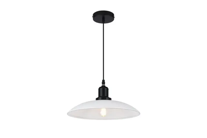 Decorațiunea pentru tavan Horizon, cu un design industrial în culoare alb mat, costă 4499 lei.