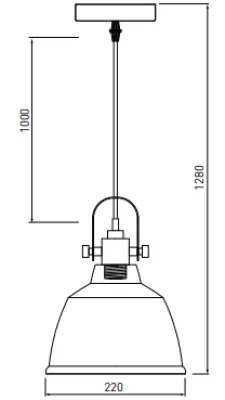 Lustra Zenit cu forma de cupolă metalică, bej, cu finisaj metalic 4871