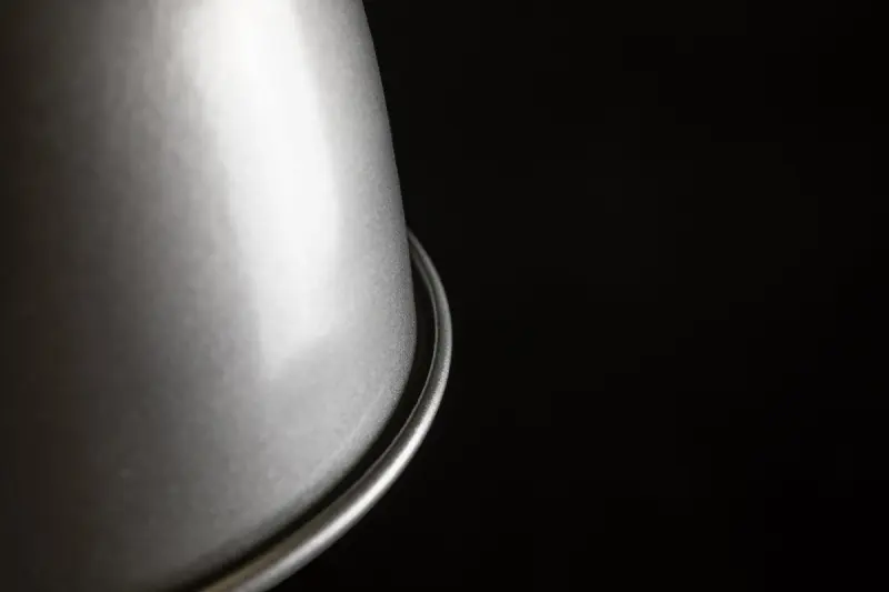 Decorație Zenit lustră suspendată în formă de cupolă metalică gri cu finisaj metalic 4895.