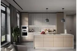 Decorațiunea Katilu este o lampă suspendată din metal gri, modelul 2041.