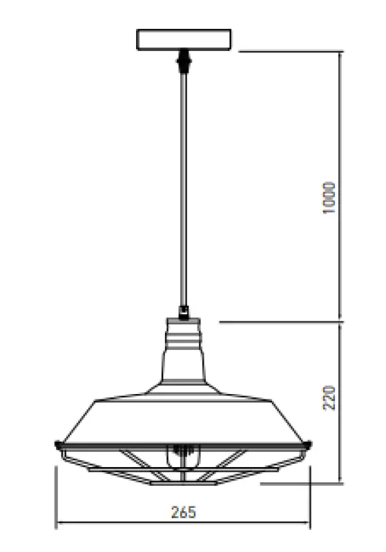 Lustra Decor Solen, în formă industrială, cu grilă aurie, cu diametrul de 26,5 cm, 2362.