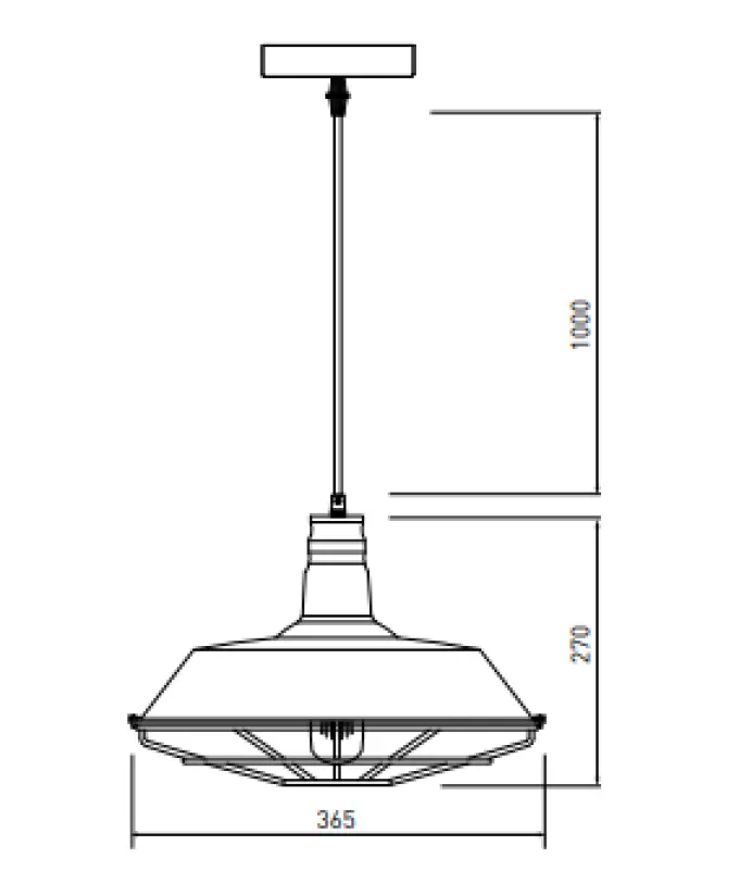 Lustra Decor Solen are o formă industrială cu rețea aurie, având un diametru de 36,5 cm, cod 3703.