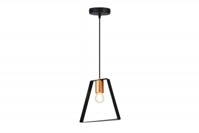 Lustra Oxalis cu cadru metalic negru în formă geometrică cu diametrul de 22 cm 3161.