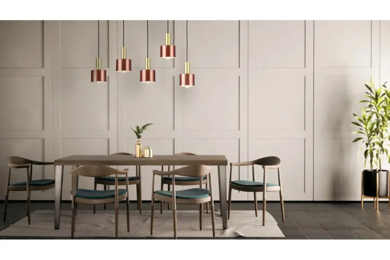 Decorațiunea lămpii Selvia din cupru cu finisaj din alamă, cu diametrul de 12 cm, 3208.