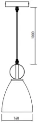 Decorațiunea Kerala este o elegantă lampă suspendată de culoare gri, modelul 3321.