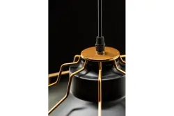 Lustra Goa neagră cu cadru decorativ auriu 3512