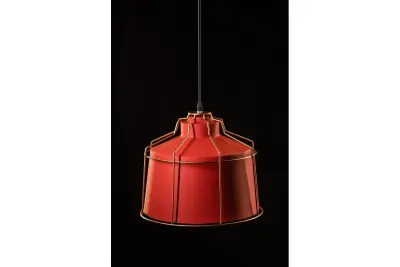 Lustra Goa rosie cu cadrul decorativ aurit 3536