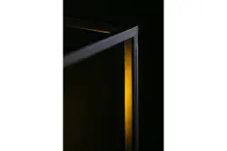 Decorațiunea Diu este un pendul geometric negru, cu o sursă de lumină, de 15 cm lățime, 3598.