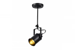 Decor Demir lustră suspendată neagră cu 1 sursă de lumină 3963