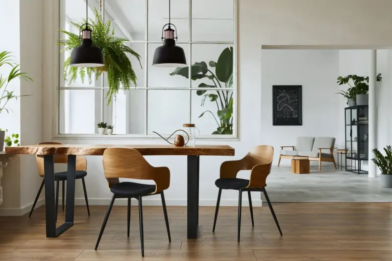 Decorațiunea Noor este un elegant candelabru negru cu elemente din cupru, 2691.