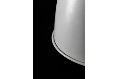 Lustră suspendată elegantă decorativă Noor, albă, cu elemente de cupru, 6934.