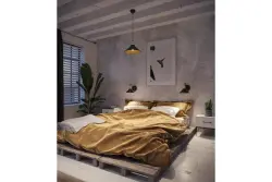Lampa de perete Decor Mani, metalică, neagră și aurie, cu diametrul de 22 cm, 4052.