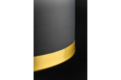 Decorațiunea Goldi, lustră modernă neagră cu accente aurii, diametru de 42 cm, 4113.