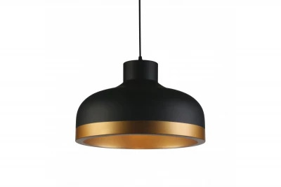 Decorațiunea Goldi, lustră modernă neagră cu accente aurii, diametru de 42 cm, 4113.