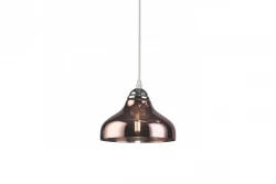 Decorațiunea lămpii clasice de tavan Marite, sticlă maro închis, diametru 26 cm, 7108.