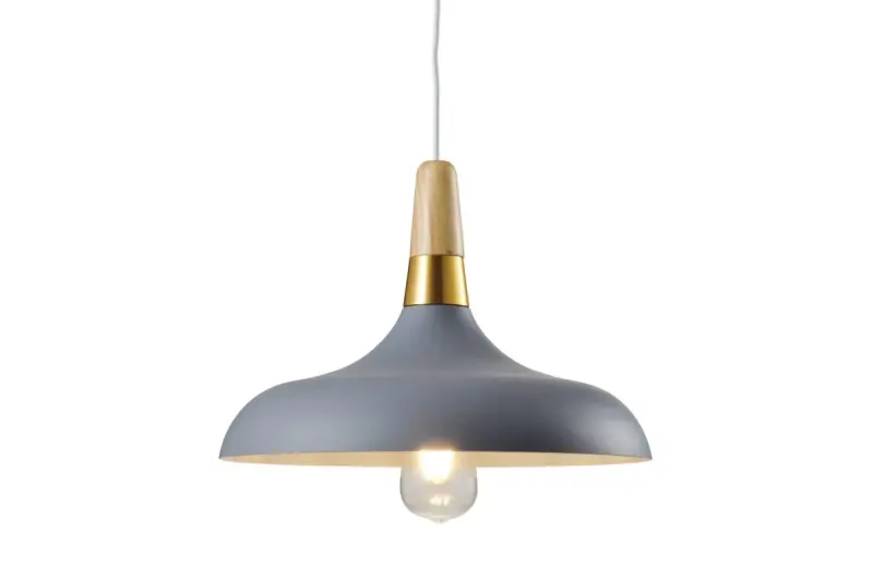 Decorațiuni Skandi modernă, lampă suspendată gri cu diametrul de 35 cm, 7368.
