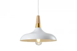 Decorul Skandi este o lampă suspendată modernă, de culoare albă, cu un diametru de 35 cm. 7504.