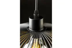 Decorul Reto vintage negru, lămpi suspendate din sârmă, cu un diametru de 40 cm, 4137.