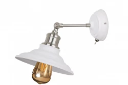 Decor Loret lampă de perete reglabilă în alb cu întrerupător, diametru de 20 cm, 8267
