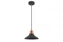Decor Loret lampa suspendată neagră, cu diametrul de 20,5 cm, atemporală, 8731.