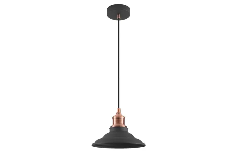 Decor Loret lampa suspendată neagră, cu diametrul de 20,5 cm, atemporală, 8731.