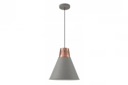 Decorațiuni Gianni, lustră eleganta de cupru gri în stilul stilizat, cu diametrul de 32 cm, cod produs 8167.