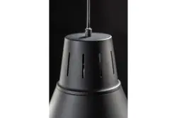 Decorul lămpii suspendate Gianni, în stil elegant și complet negru, cu un diametru de 32 cm, 8136.