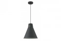 Decorul lămpii suspendate Gianni, în stil elegant și complet negru, cu un diametru de 32 cm, 8136.