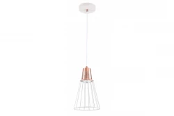 Decorul Kaliope este un lustar elegant din fir de cupru alb, cu diametrul de 18 cm.