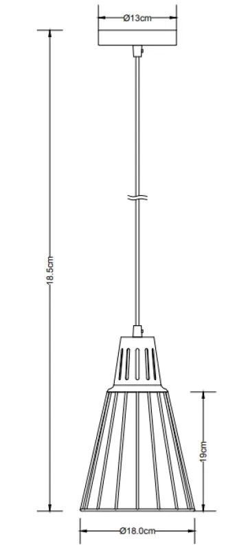 Decorul Kaliope este un lustar elegant din fir de cupru alb, cu diametrul de 18 cm.