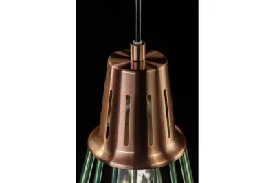 Decorul Kaliope este un candelabru modern cu fir verde, având un diametru de 18 cm, cod 8044.