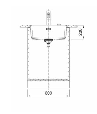 Franke Maris MRG 110-52 Ediția Fragranite negru mat chiuvetă de sub blat