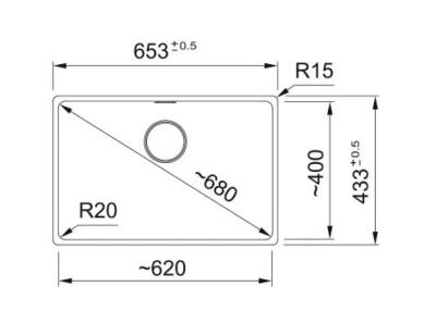 Franke Maris MRG 110-62 Fragranite ediție neagră chiuvetă subțire neagră mată pentru montaj sub blat