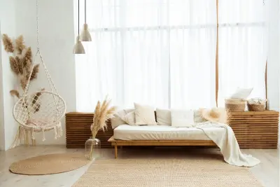 Lustra suspendată Decor Etore, culoare bej, cablu negru 2089