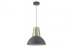 Decorațiunea Artemia, lustră suspendată în culoarea antracit, cu finisaj industrial, cu diametrul de 34,5 cm, 2324.