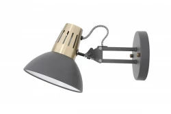 Decorul Artemia este un elegant lămpășel de perete antracit, cu braț metalic, având un diametru de 16,5 cm. Preț: 2195 lei.