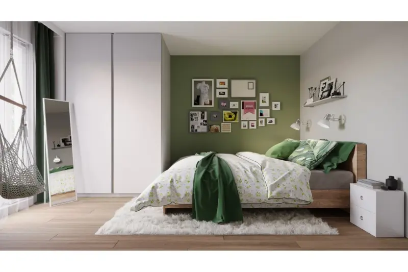 Decor Artemia elegantul lampa de perete albă cu braț metalic de 16,5 cm în diametru 2218.