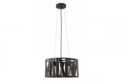 Lustra suspendată Decor Melody, neagră, cu maxim 3 surse de lumină, diametru 39,5 cm, 2638.