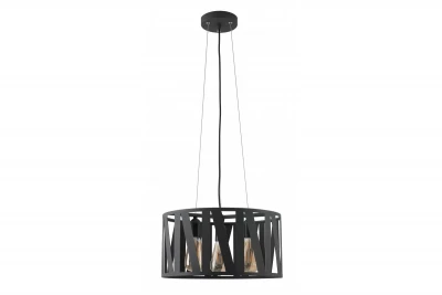 Lustra suspendată Decor Melody, neagră, cu maxim 3 surse de lumină, diametru 39,5 cm, 2638.