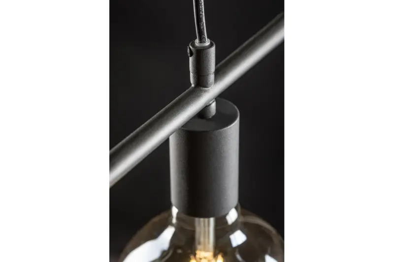 Decorul suspendat cu un singur punct, patrat, de culoare gri, modelul Lija 2836.