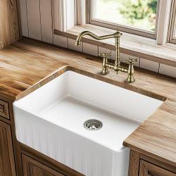 AquaTrimo Windsor robinet clasic de bucătărie nostalgic cu 2 orificii și duză unghiulară bronz 21WS7653BN