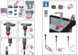 Franke Sifon pentru chiuvete cu scurgere integrată (turbo) cu golire automată și buton din oțel inoxidabil 1208957709