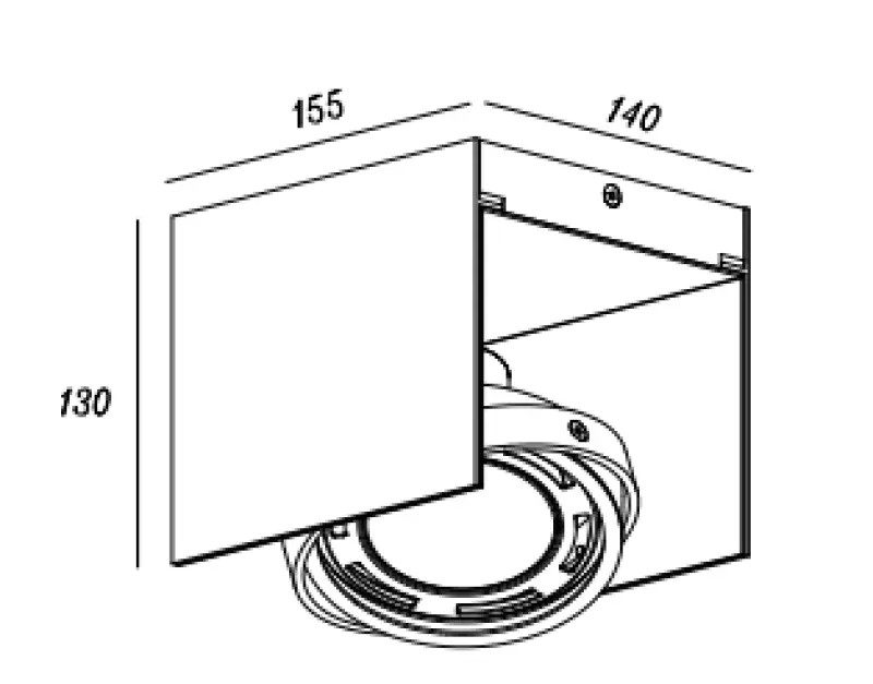 Decor Verso lampă de tavan neagră și aurie cu cap mobil, 1 sursă de lumină 4199.