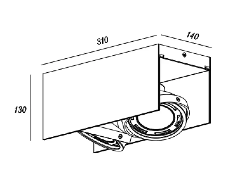 Lampă de tavan Decor Verso negru-auriu cu cap reglabil și două surse de lumină 4212.