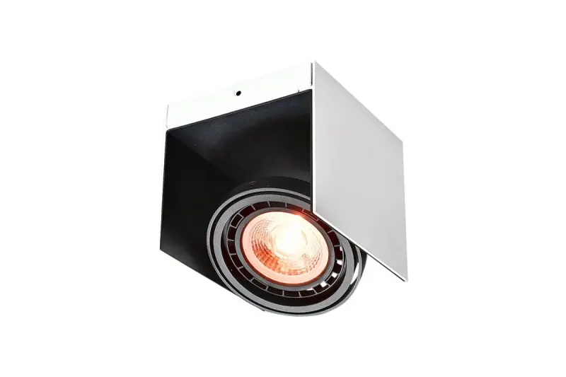 Lampă de tavan Decor Verso alb-negru cu cap mobil 1 sursă de lumină 4236.