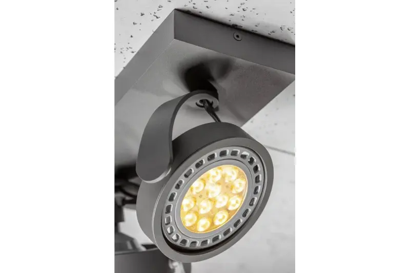 Decorațiunile Wally plafonieră sau lămpă de perete, culoare antracit, cu cap mobil, 2 surse de lumină, 4304.